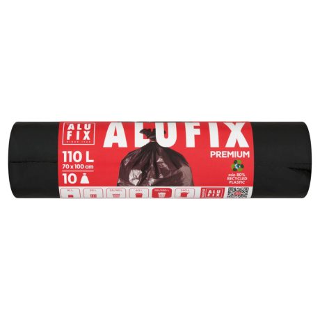 Alufix Premium EXTRA erős szemeteszsák 110L - 70*100cm, 10db/tek