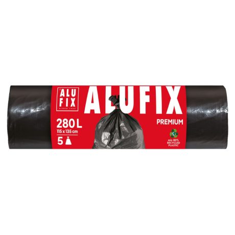 Alufix Premium EXTRA erős szemeteszsák 280L - 115*135cm, 5db/tek