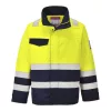 Portwest MV25 Modaflame Hi-Vis lángálló multi-norm kabát sárga-tengerészkék