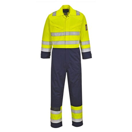 Portwest MV28 Modaflame Hi-Vis overál sárga-tengerészkék