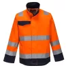 Portwest MV35 Modaflame lángálló multi-norm kabát narancs-tengerészkék