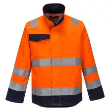   Portwest MV35 Modaflame lángálló multi-norm kabát narancs-tengerészkék