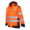 Portwest MV70 Modaflame Hi-Vis arc lángálló multi-norm kabát narancs-tengerészkék