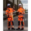 Portwest MV71 Modaflame Hi-Vis arc lángálló multi-norm nadrág narancs-tengerészkék
