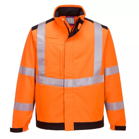 Portwest MV72 Modaflame Hi-Vis arc lángálló multi-norm kabát narancs-tengerészkék