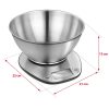 MPM digitális konyhai mérleg rozsdamentes acél tállal 5kg-ig