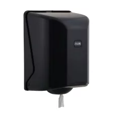   Vialli Feedpoint laponkénti adagolású tekercses kéztörlő adagoló Fekete 19cm átm.