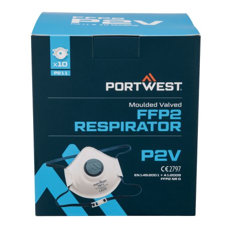 Portwest P211 Formázott FFP2 szelepes maszk 10db