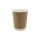 Duplafalú papírpohár kraft-fehér - 80mm 250ml