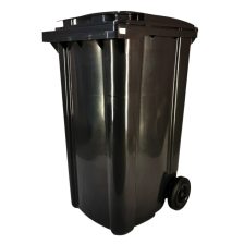 Kommunális hulladéktároló kerékkel, Fekete 240L