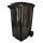 Kommunális hulladéktároló kerékkel, Fekete 240L