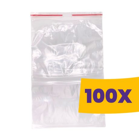 Simítózáras tasak 20x30cm 100db