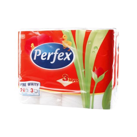 Perfex WC papír hófehér - 3 rétegű 24 tekercses