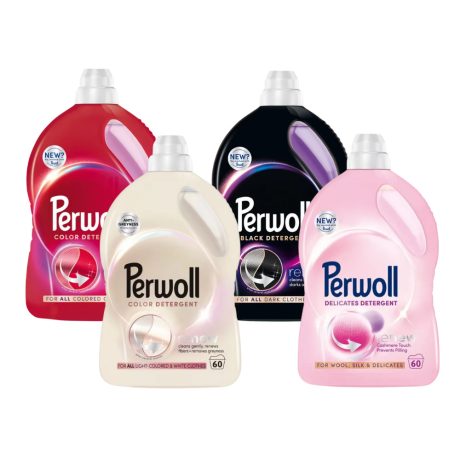 Perwoll folyékony finommosószer csomag minden típusú ruhához 4x3L