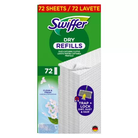 Swiffer Sweeper száraz padlótörlő kendő utántöltő 72db