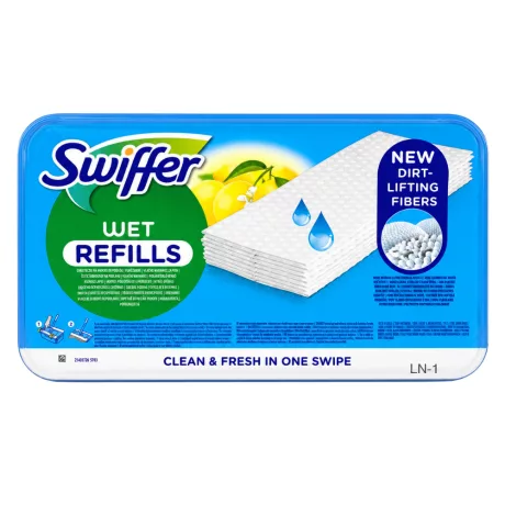 Swiffer Sweeper nedves padlótörlő kendő utántöltő Citrom 24db