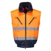 Portwest PJ50 Hi-Vis 3 az 1-ben pilóta kabát narancs-tengerészkék