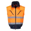 Portwest PJ50 Hi-Vis 3 az 1-ben pilóta kabát narancs-tengerészkék