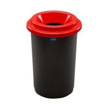   Plafor ECO szelektív hulladékgyűjtő szemetes Fekete-Piros 50L