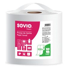   Sovio 28 ipari törlőpapír 28cm átm. - 2 rétegű, hófehér, 250m