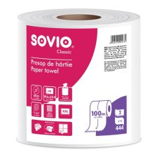   Sovio 20 ipari törlőpapír 20cm átm. - 2 rétegű, hófehér, 100m