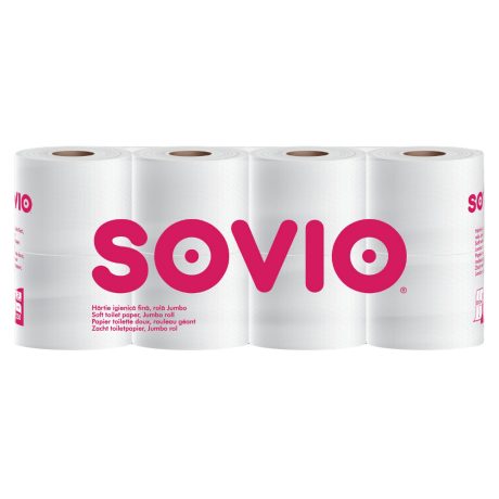 Sovio kistekercses toalettpapír - 3 rétegű, 8 tekercs