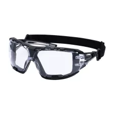   Portwest PR02 Anthracite Wraparound Plus védőszemüveg víztiszta