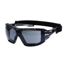   Portwest PR02 Anthracite Wraparound Plus védőszemüveg füst