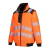 Portwest PW302 PW3 Hi-Vis 3 az 1-ben pilóta kabát narancs-fekete