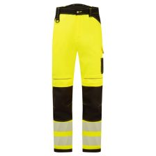   Portwest PW303 PW3 Hi-Vis könnyű stretch nadrág sárga-fekete