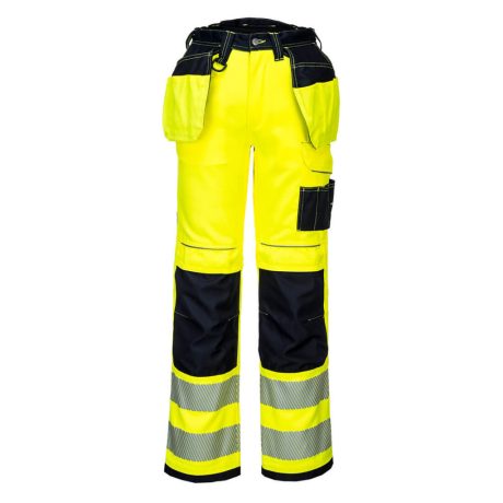 Portwest PW306 PW3 Hi-Vis Stretch Holster nadrág sárga-fekete