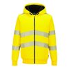 Portwest PW321 PW321 Hi-Vis téli cipzáras pulóver sárga