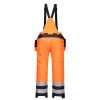 Portwest PW351 PW3 Hi-Vis téli nadrág narancs-fekete