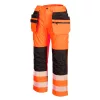 Portwest PW356 PW3 Hi-Vis kantáros nadrág narancs-fekete
