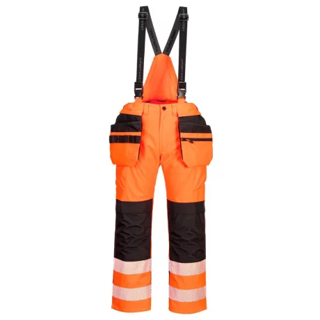 Portwest PW356 PW3 Hi-Vis kantáros nadrág narancs-fekete