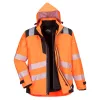 Portwest PW365 PW3 Hi-Vis 3-in-1 kabát narancs-fekete