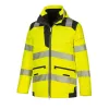Portwest PW367 PW3 Hi-Vis 5 az 1-ben télikabát sárga-fekete