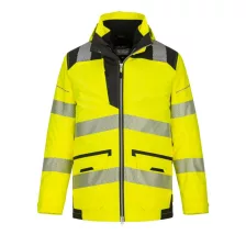   Portwest PW367 PW3 Hi-Vis 5 az 1-ben télikabát sárga-fekete