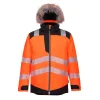 Portwest PW369 PW3 Hi-Vis parka télikabát narancs-fekete