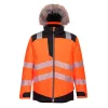 Portwest PW369 PW3 Hi-Vis parka télikabát narancs-fekete