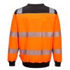 Portwest PW379 PW3 Hi-Vis környakú pulóver narancs-fekete