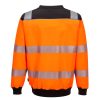 Portwest PW379 PW3 Hi-Vis környakú pulóver narancs-fekete