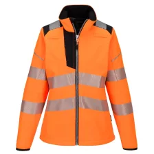   Portwest PW381 PW3 Hi-Vis női softshell kabát narancs-fekete