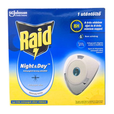 Raid Night & Day szúnyogirtó párologtató utántöltő