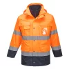 Portwest S162 Hi-Vis Lite 3 az 1-ben kabát narancs-tengerészkék