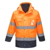 Portwest S162 Hi-Vis Lite 3 az 1-ben kabát narancs-tengerészkék