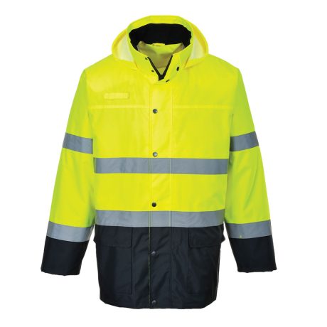 Portwest S166 Hi-Vis Lite kéttónusú traffic dzseki sárga-tengerészkék