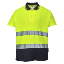   Portwest S174 Hi-Vis kéttónusú póló sárga-tengerészkék