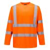Portwest S178 Hi-Vis hosszú ujjú póló narancs