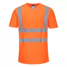 Portwest S179 V-nyakú pólóing hálós panelekkel narancs